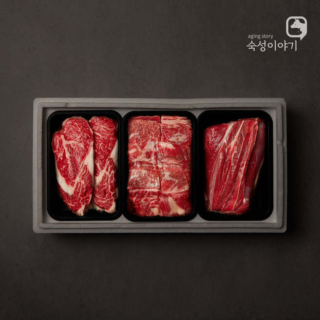 숙성1호 등심 국거리 양지 소갈비 찜용 1.8kg 국내산 소고기 선물세트 구이용 부모님 어버이날 명절 설날 추석 생일 고기 선물 셋트, 1개