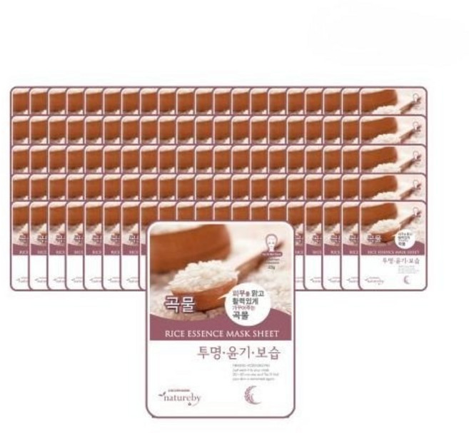 네이처바이 곡물 에센스 마스크팩 100매, 100개, 1개입