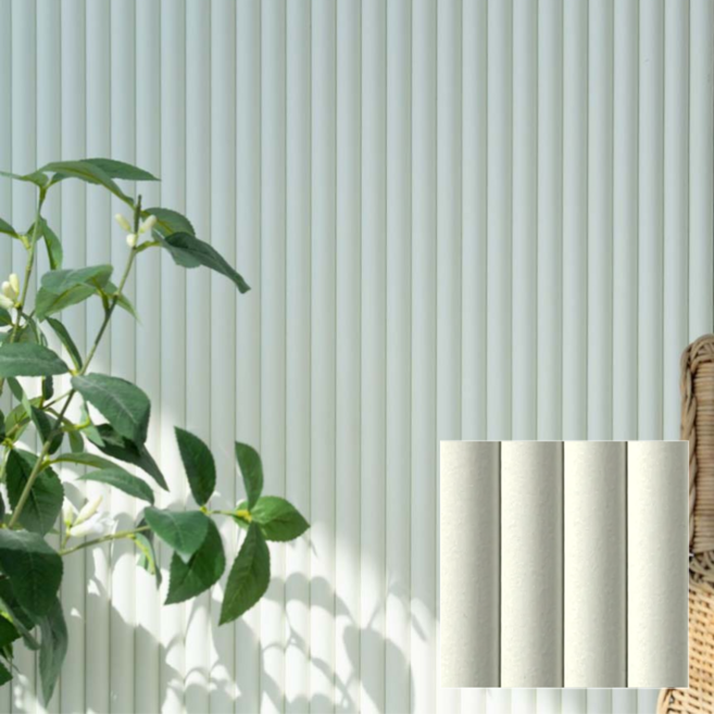 붙이는 반달 템바보드 약 30cm*242cm, 1개, 크림화이트