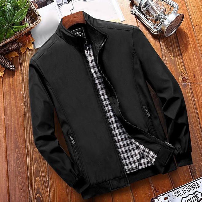 중년 남성 코트 봄가을 루즈핏 슬림핏 자켓 춘추 아빠 캐주얼 얇은 차이나카라 점퍼 상의 WMY