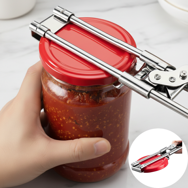 에블모어 손쉬운 길이조절 만능 오프너, 1개, 실버