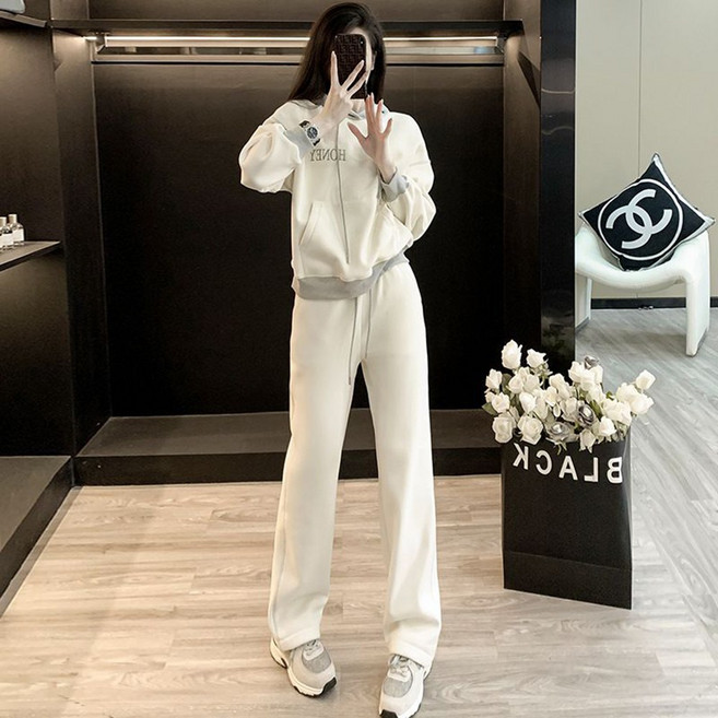 여성 트레이닝복세트 / 기모맨투맨 + 기모바지 / 자켓 + 트레이닝바지 / 맨투맨티 / 여성 바지 / TZ250106155 49