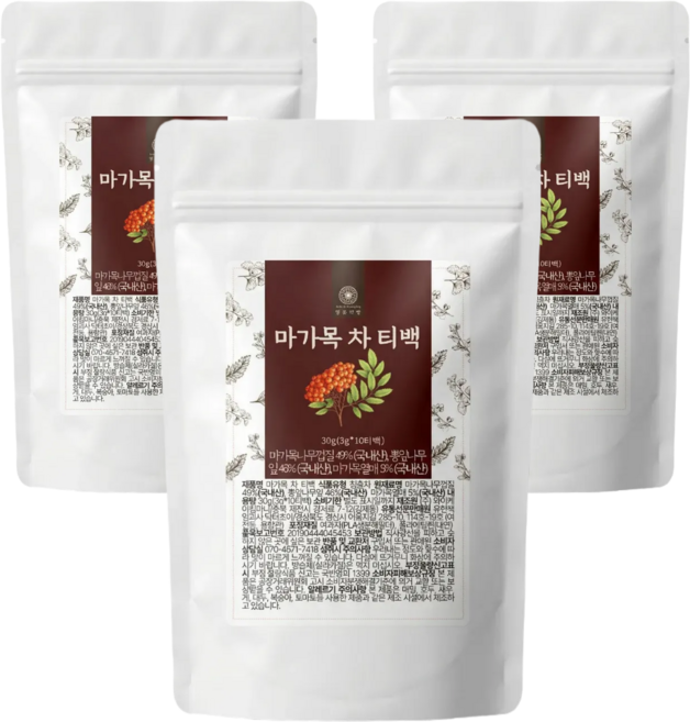 국내산 마가목 열매 차 마가목열매 국산 100% 티백, 3개, 10개입