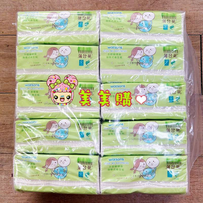 舒潔 棉柔舒適 4層 極厚 抽取式衛生紙, 1個, 蒲公英 不砍樹環保抽取式100抽10包入,單筆訂單滿200元以上才出貨