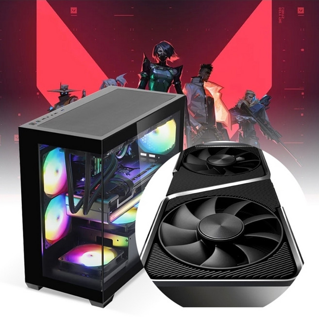 조립 게이밍 PC 신품케이스 i5-9400F 16/500GB GTX1660 Win11 고사양 중고 데스크탑K, 1TB, 32GB