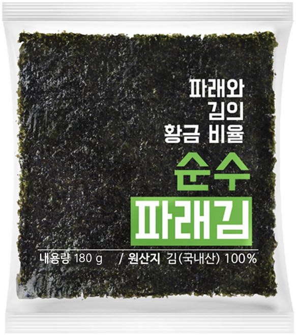 해농 생김 순수 파래김 100매, 160g, 1개