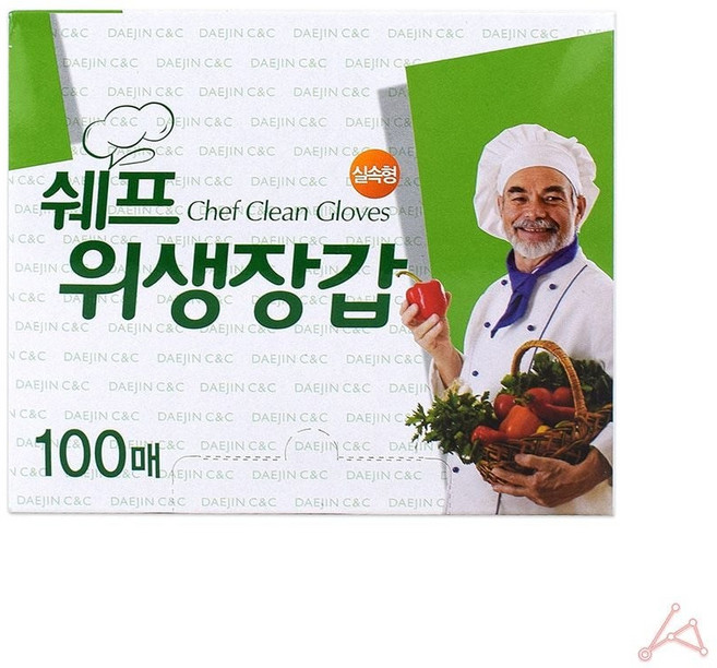 [쉐프] 위생장갑실속형, 100개, 1개