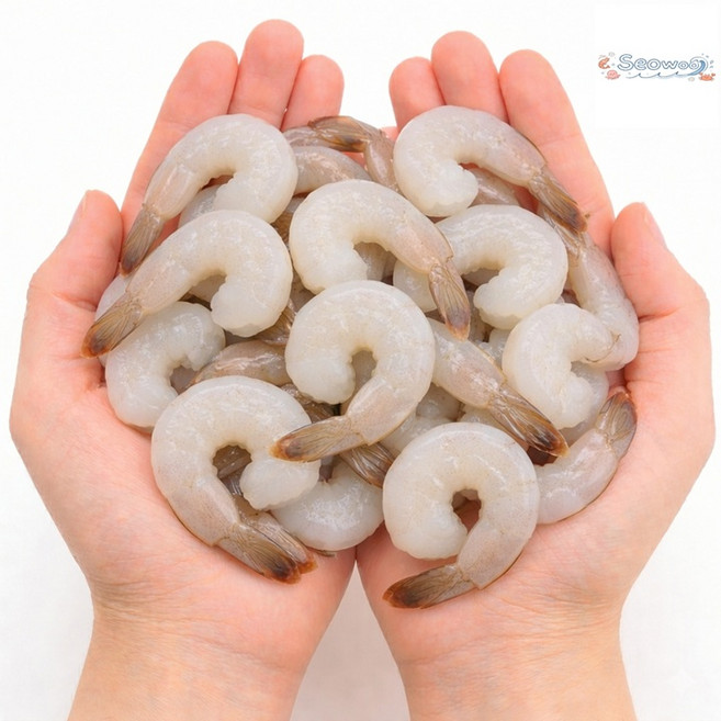 [서우] 냉동 칵테일 새우 1kg(해동 시 중량 900g 이상) 감바스 새우살 흰다리새우 26/30 대 (50~60미), 1개, 31/40 중(60-80미)