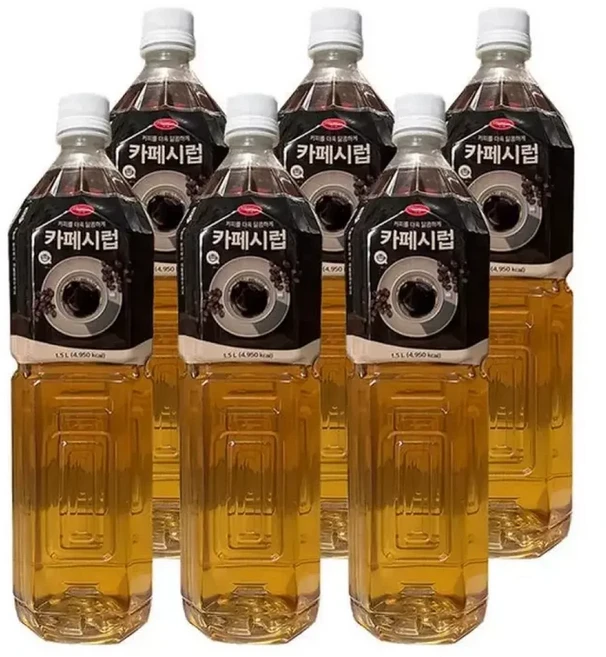 푸드웰 카페시럽 1.5L 6개입, 1개