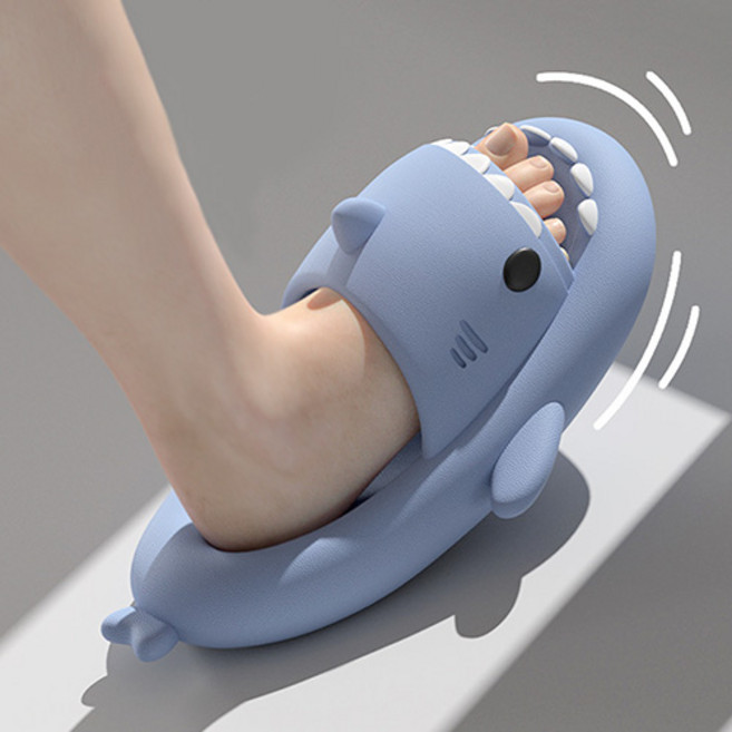 무타공마켓 발편한 푹신 상어슬리퍼 EVA소재, 베이지, 1개