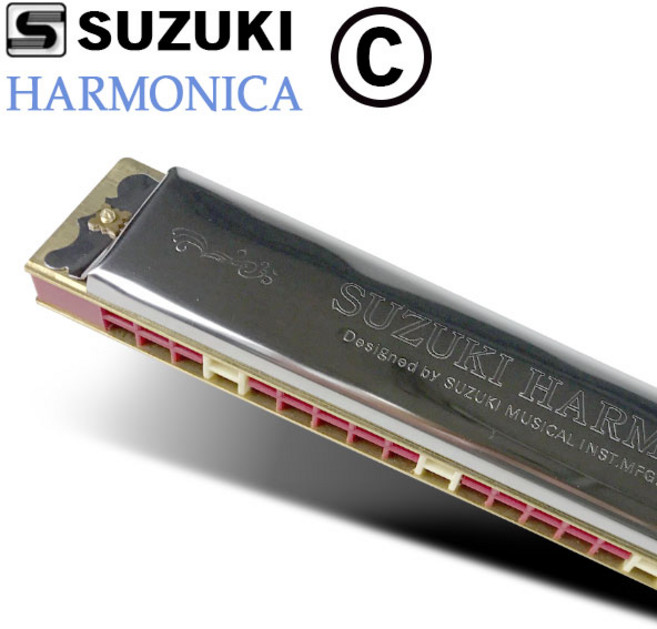 스즈키 하모니카 STUDY24 트레몰로 C키 24홀, C, 음정, 1개