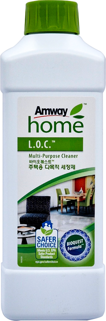 암웨이 L.O.C 바이오퀘스트 주택용 다목적 세정제, 1L, 2개