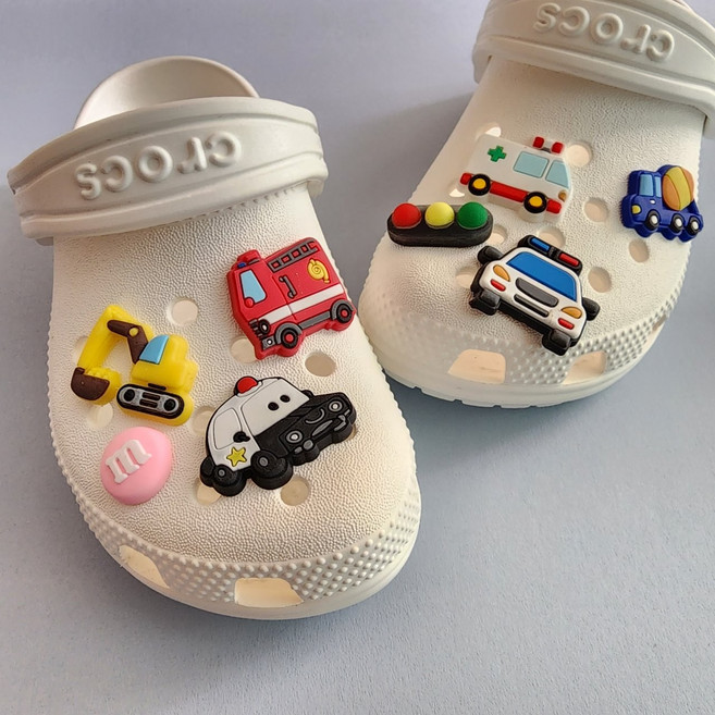 자동차 신발 파츠 세트 8p 실내화 신발꾸미기 악세사리 신발단추 신발버튼 4A003