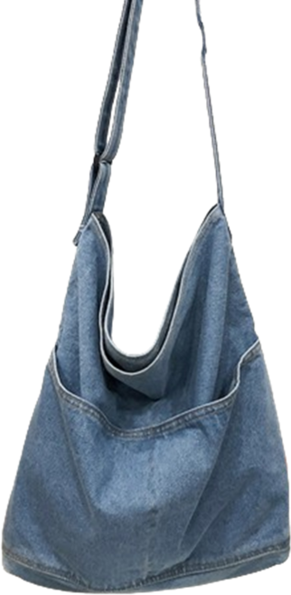 데님 에코백 데일리 숄더 크로스 사계절 빅사이즈 빈티지 보부상가방