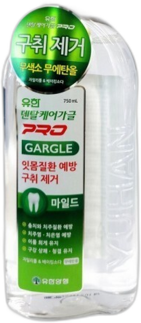 유한) 덴탈케어 가글 프로 마일드, 1개입, 750ml