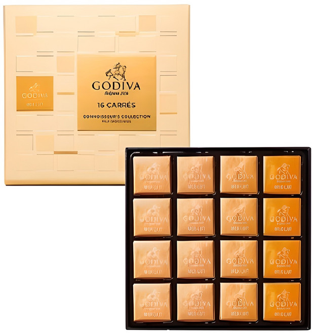 고디바 까레 어쏘트먼트 컬렉션 밀크 16p, 87g, 1세트