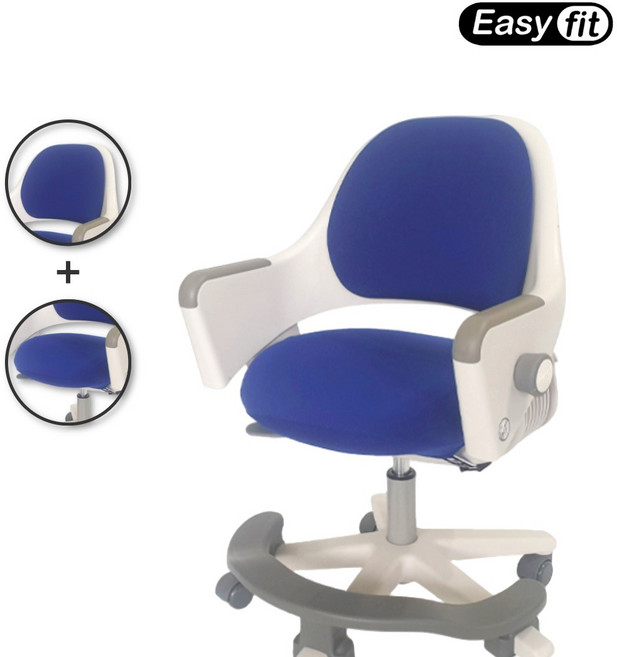 이지핏 시디즈 링고 의자커버 호환커버 2중폴리스판 원단, 2중폴리스판-네이비