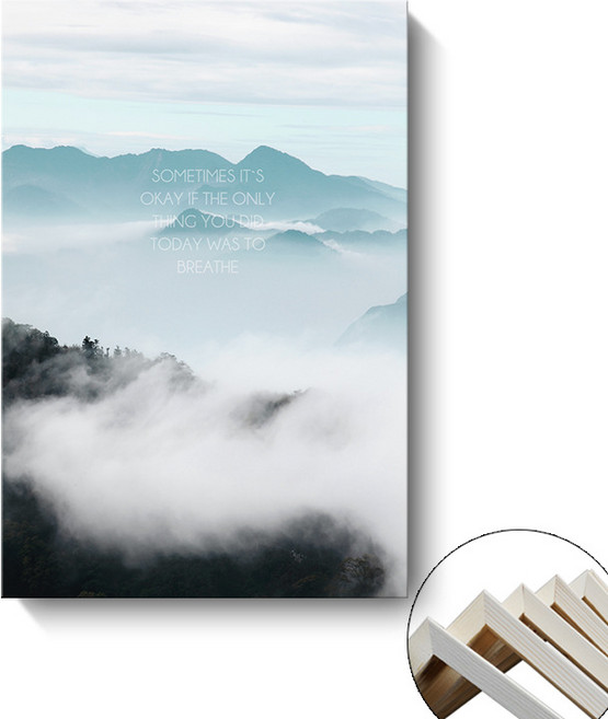 宅購趣 北歐風裝飾掛畫 雲霧繚山, 雲霧繚山(超過5個請下宅配)