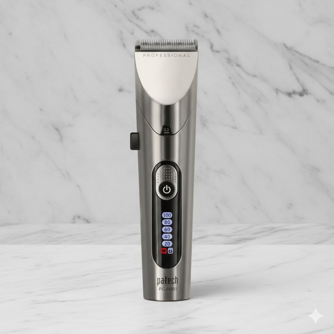 파테크 전문가용 무선 이발기 lcd 전기 바리깡 셀프 헤어컷 면도기 헤어클리퍼 가정용이발기