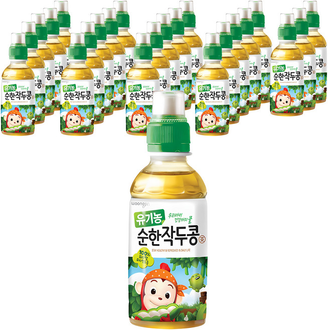 웅진 유기농 순한작두콩차, 200ml, 24개