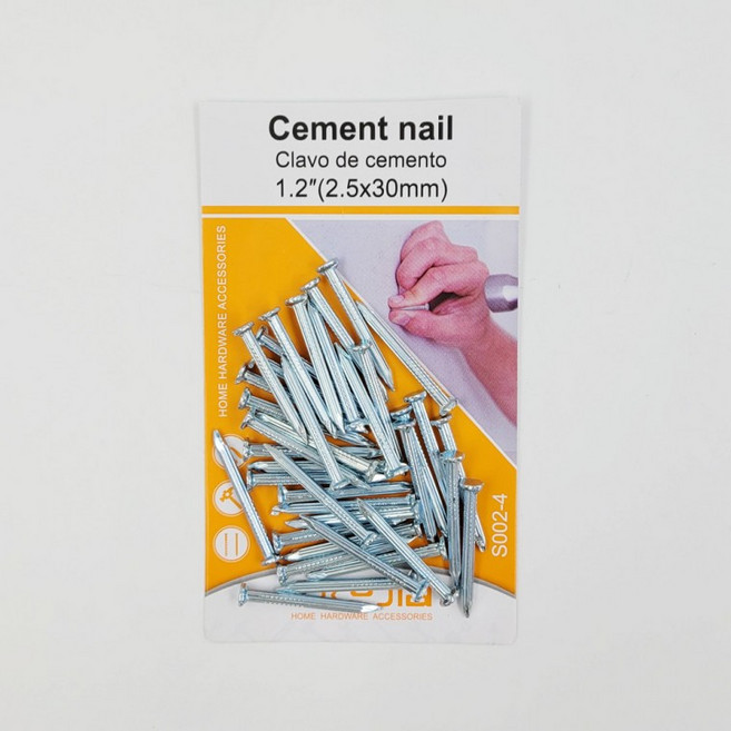 30mm 콘크리트 시멘트 못(38 PCS), 1개