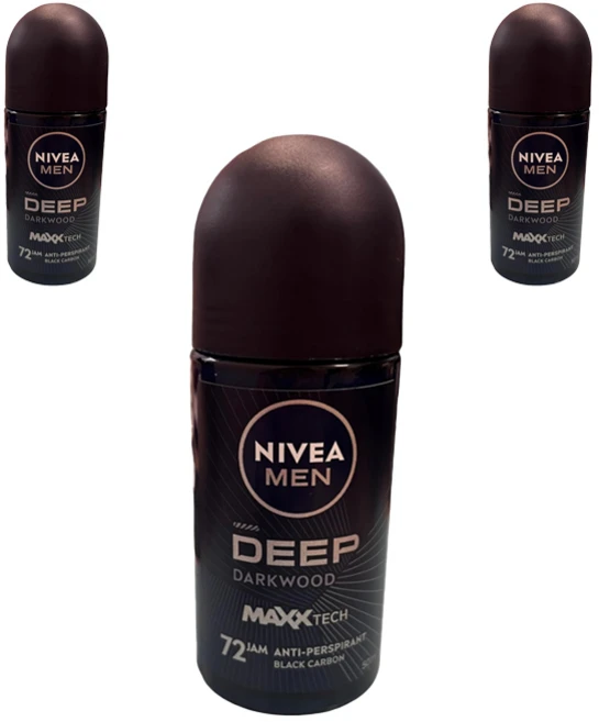 니베아 남성용 딥 세가 앤 커링 72 잼 롤 온 데오드란트, 3개, 50ml - 쿠팡