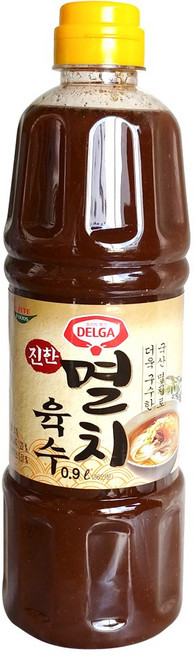 롯데푸드 델가 진한 멸치육수 0.9L, 900ml, 2개