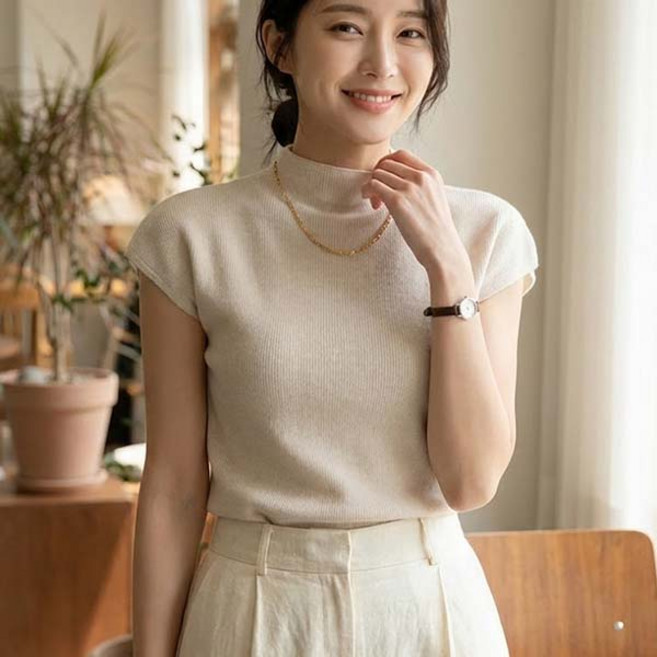 어반룩북 하프 터틀넥 스타일리쉬 엠마 니트 티셔츠