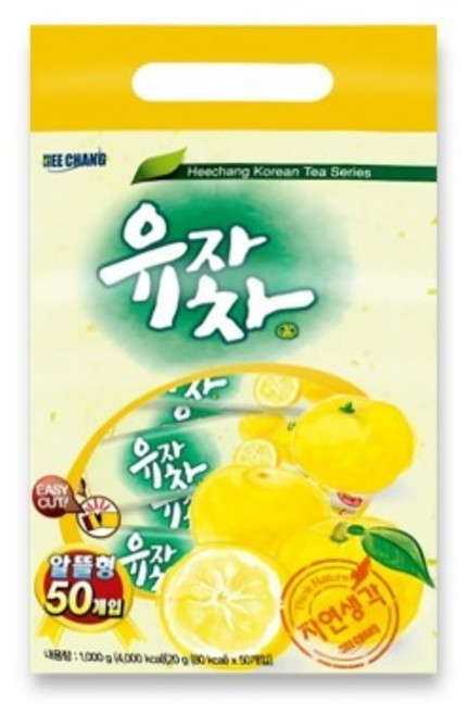 유자차50티백, 1개, 50개입, 18g