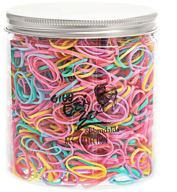 이쁨달다 이쁨틴틴밴드 유아동 칼라고무줄 헤어끈 100g 국산