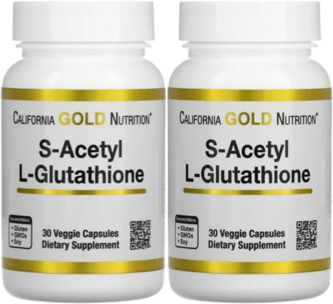 캘리포니아골드뉴트리션 캘리포니아 골드 뉴트리션 S-아세틸 L-글루타치온 100mg 베지캡슐 30정, 2개 - 쿠팡