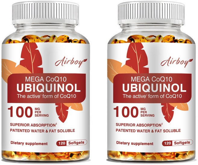 Airboy MEGA CoQ10 輔酶Q10 活性形式 100mg 軟膠囊, 240組
