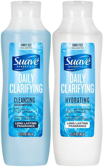 Suave 샴푸 & 컨디셔너 세트 668.9g(22.2온스), Suave 샴푸 & 컨디셔너 세트, 668.9g(22., 1개