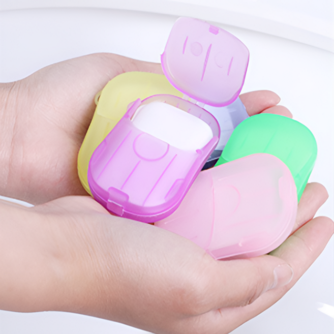 마이블랙 휴대용 종이비누 랜덤색상 3개 세트