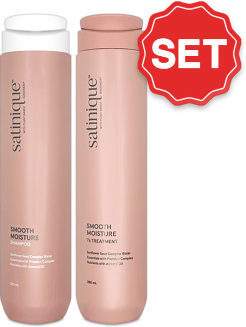 암웨이 새티니크 스무드 모이스처 샴푸 + 트리트먼트 280ml, 1세트