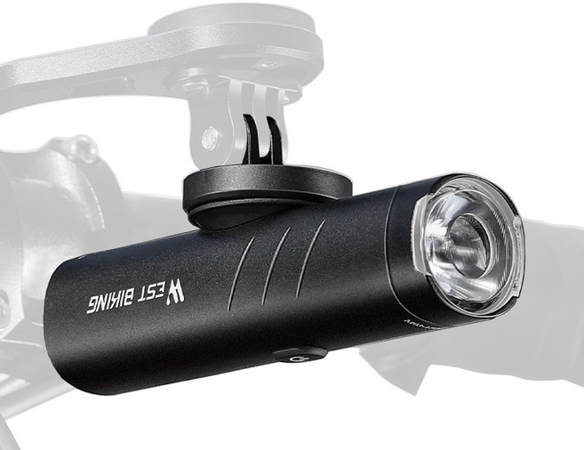 시그니처베이지 자전거 온도제어 라이트 전조등 후레쉬 YPZ411, 1개, 블랙 1500루멘