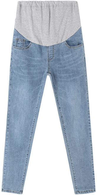 BabyShare時尚孕婦裝 多款加絨牛仔托腹孕婦長褲 OCL035H5R