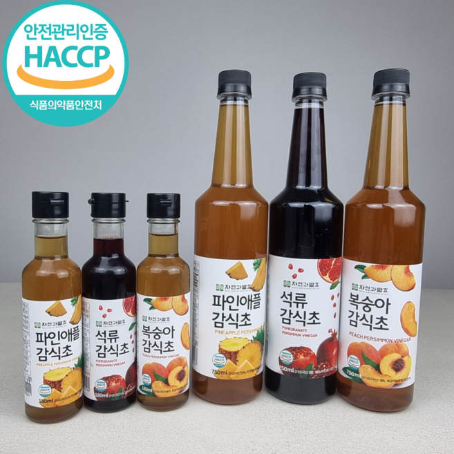[3년숙성] 복숭아 파인애플 석류 천연발효 과일 감식초, 750ml, 1개
