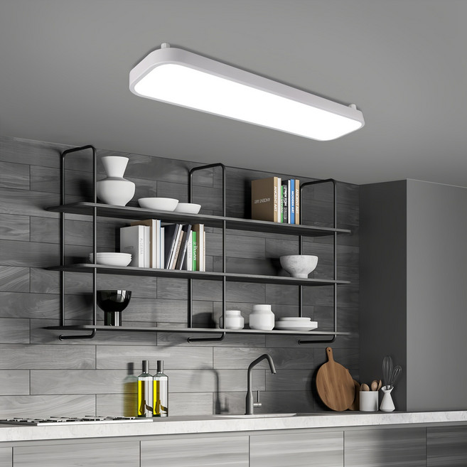 원하 LED 씬미러 주방등 30W, 화이트 + 주광색