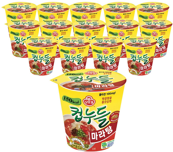 오뚜기 컵누들 마라탕 44.7g, 15개