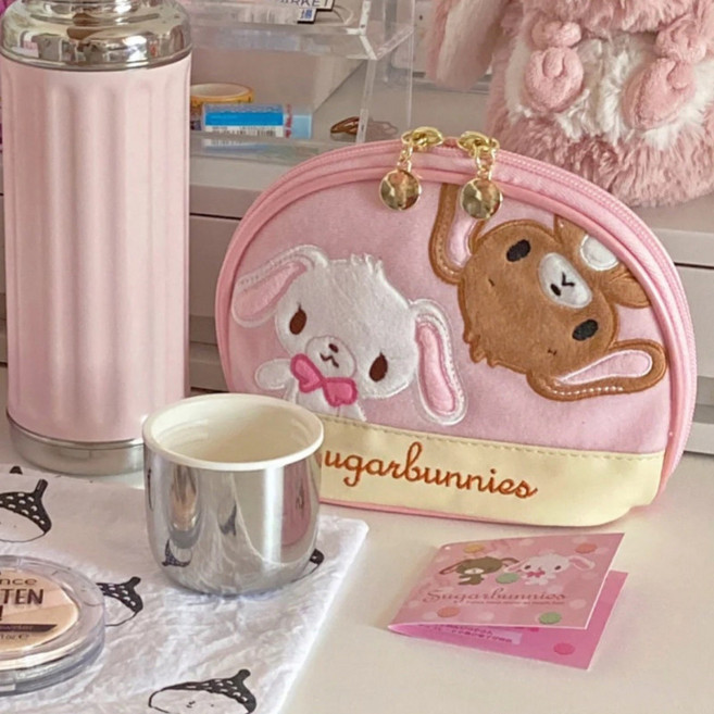 슈가버니즈 화장품파우치 지퍼 파우치 여행용 미니파우치 메이크업 파우치 다용도 파우치 슈가바니즈