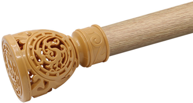 한국레일갤럭시 35mm 로얄 커튼봉 커텐봉, 우드