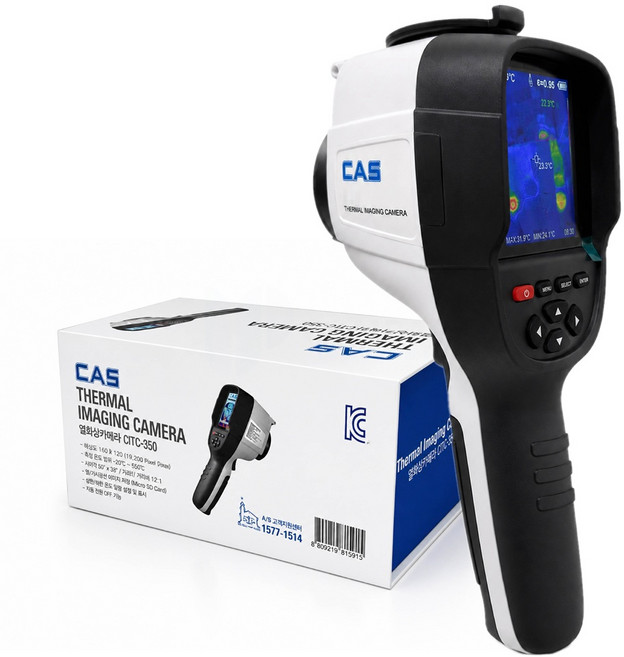 카스 열화상카메라 CTIC-550 산업용 누수탐지 열감지카메라 고해상도 휴대용 -20~550도, 1개