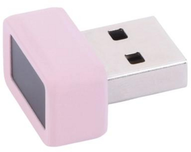 생체 지문 인식기 로그인 USB 스캐너 키 인식 스푸핑 Windows Hello FIDO U2F 미니 동글, Pink