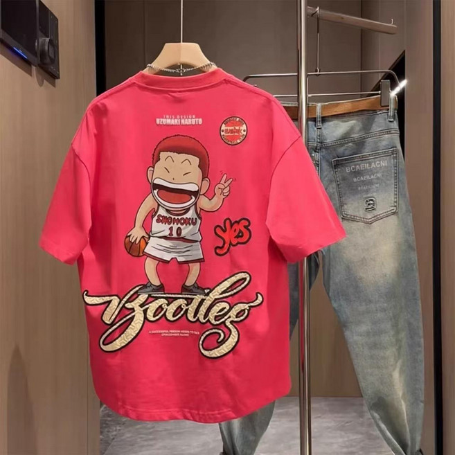 오버핏 반팔 티셔츠 남녀티셔츠 슬램덩크 기능성티셔츠 W-116 JoYouth