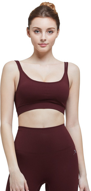 기어엑스 여성 Yoga C 스포츠브라01-3 (와인)