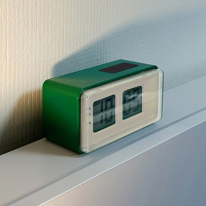 오르미 레트로 플립 무소음 디지털 알람 탁상시계, ORMDP(마운틴크림)