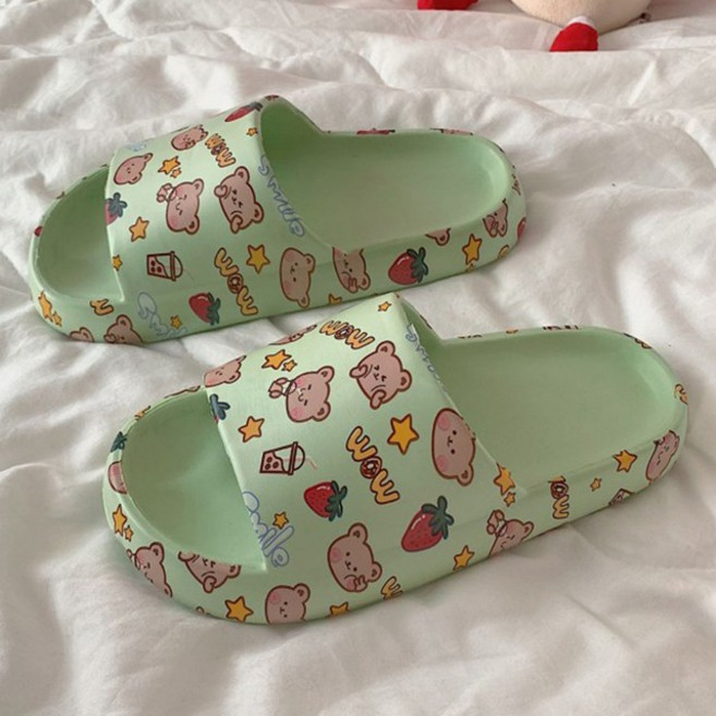 말랑마쥬 딸기곰돌이 EVA 층간소음방지 홈슬리퍼