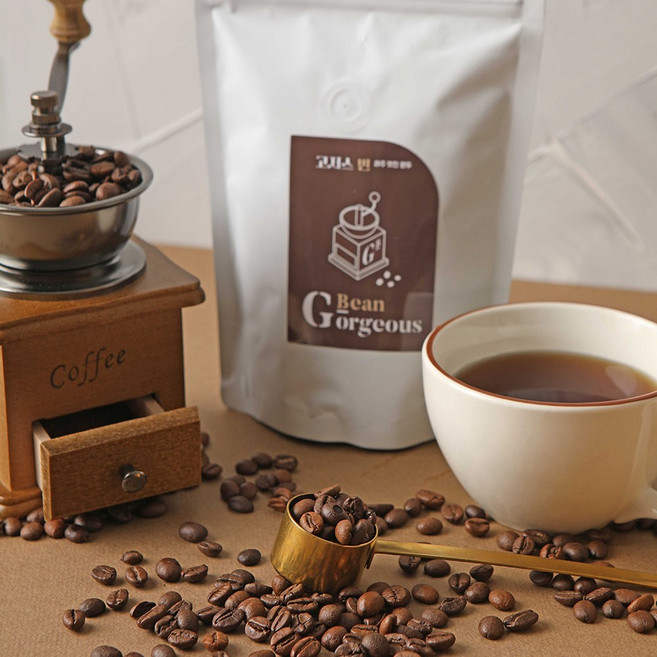 고저스빈 라르고 블랜딩 200g 당일로스팅 원두 커피 홀빈 분쇄 고소한 커피맛 포도와 자몽 초콜릿 아몬드의 조화로운 향과 맛이 특징, 1개, F 에스프레소