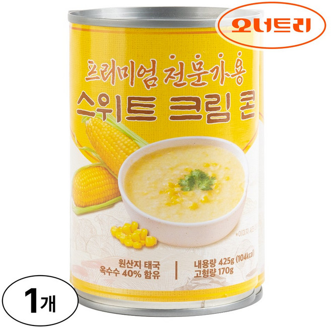 스위트 크림콘 옥수수죽 스프, 1개, 425g